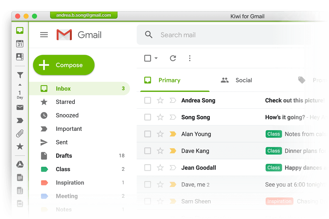 set default browser for kiwi gmail for mac